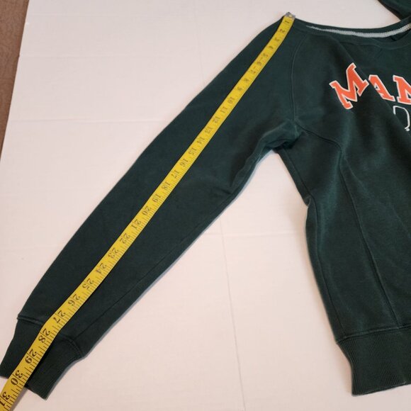 Jansport sz XL men Miami Hurricanes Green Pullover Sweatshirt Football fans - Picture 9 of 9